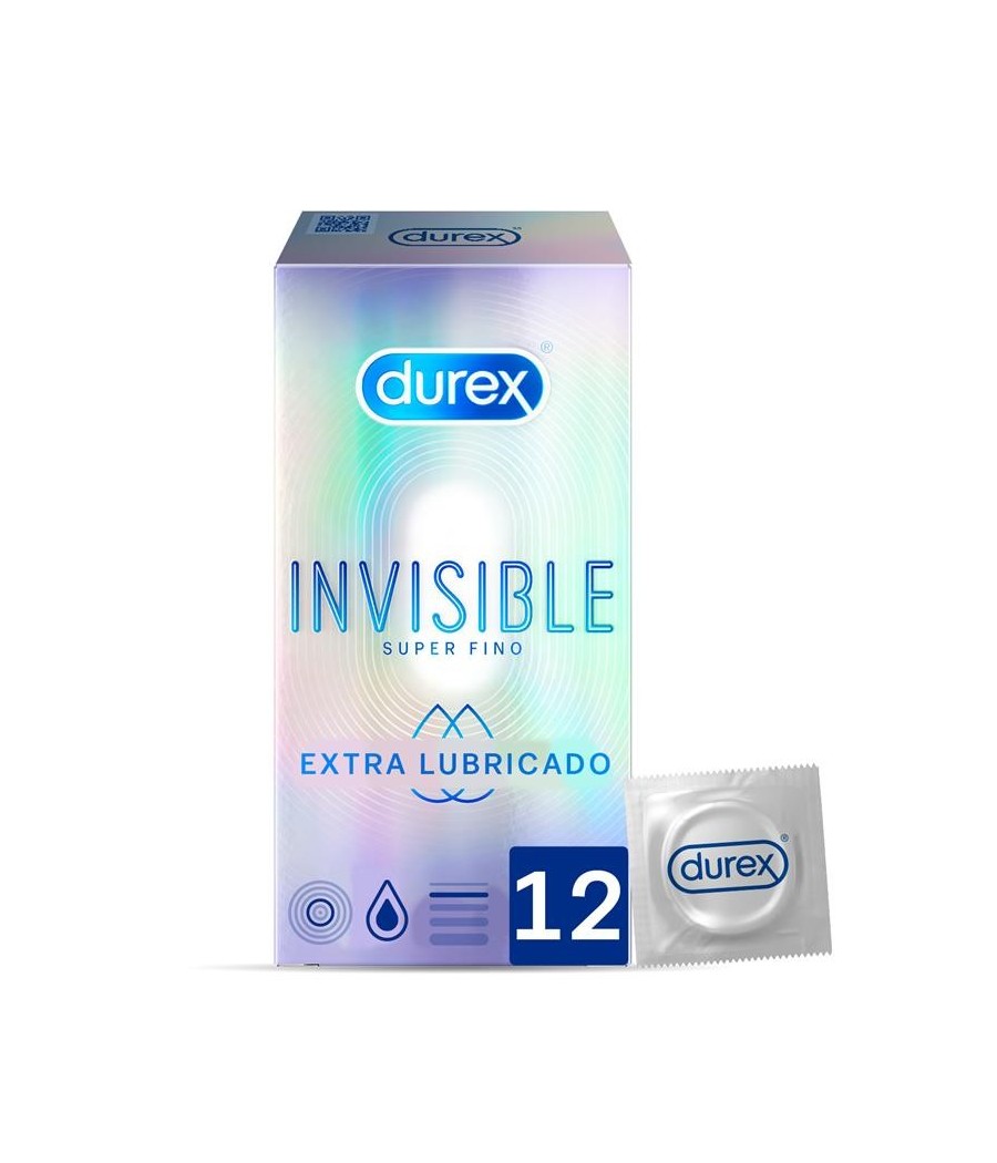 TengoQueProbarlo Preservativos Invisible Lubric 12 Unidades DUREX  Anticonceptivos y Preservativos Especiales