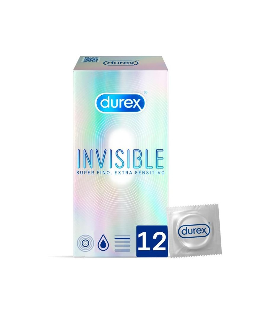 TengoQueProbarlo Preservativos Invisible Sensitivo 12 Unidades DUREX  Anticonceptivos y Preservativos Especiales