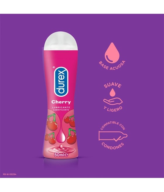 TengoQueProbarlo Lubricante Durex Play Cherry 50 ml DUREX  Base de Agua