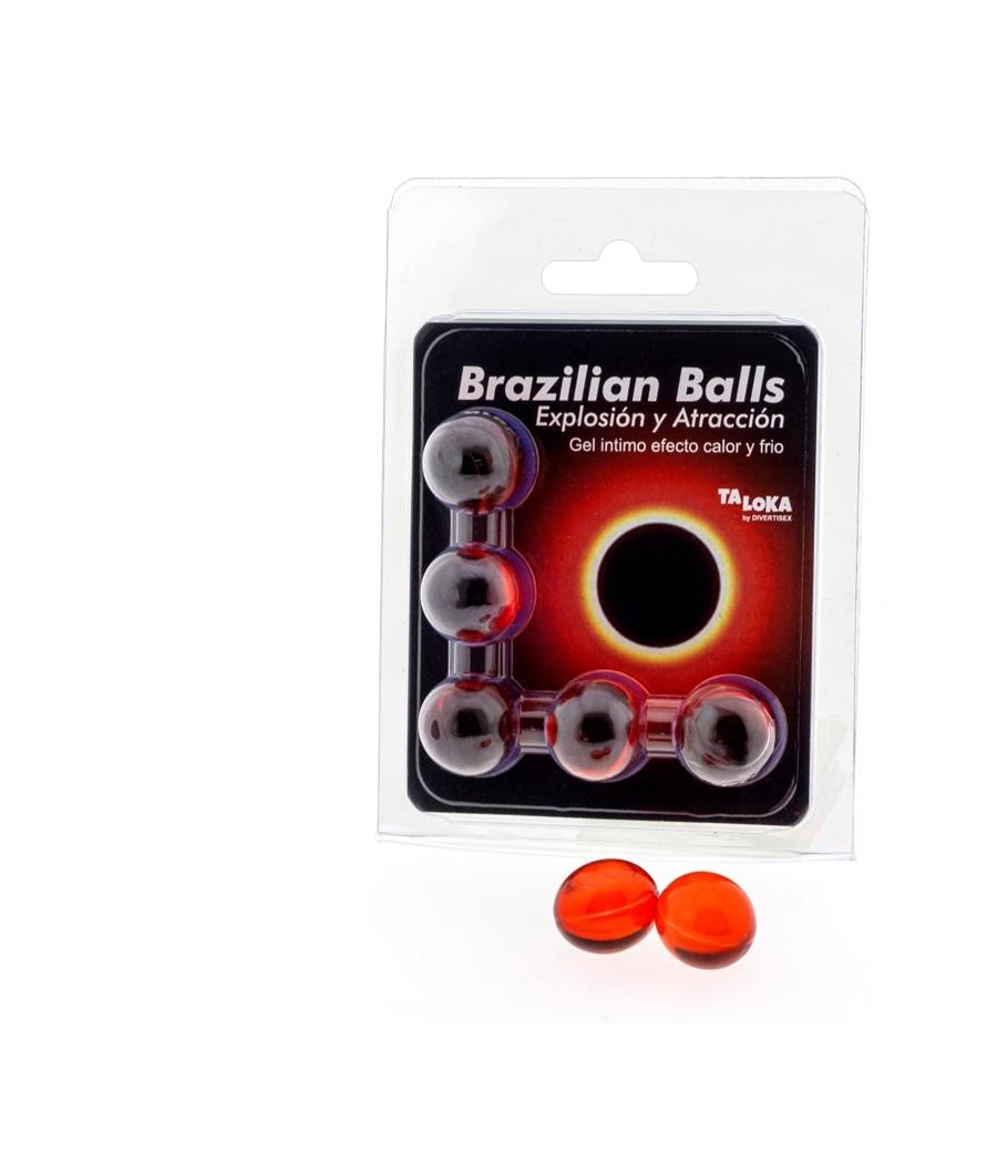 TengoQueProbarlo Set 5 Brazilian Balls Excitante Efecto Calor y Fr?o BRAZILIAN BALLS  Efecto Frío