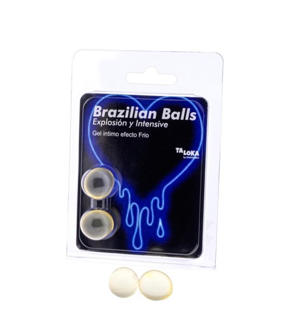 TengoQueProbarlo Set 2 Brazilian Balls Excitante Efecto Vibrante y Fr?o BRAZILIAN BALLS  Efecto Frío