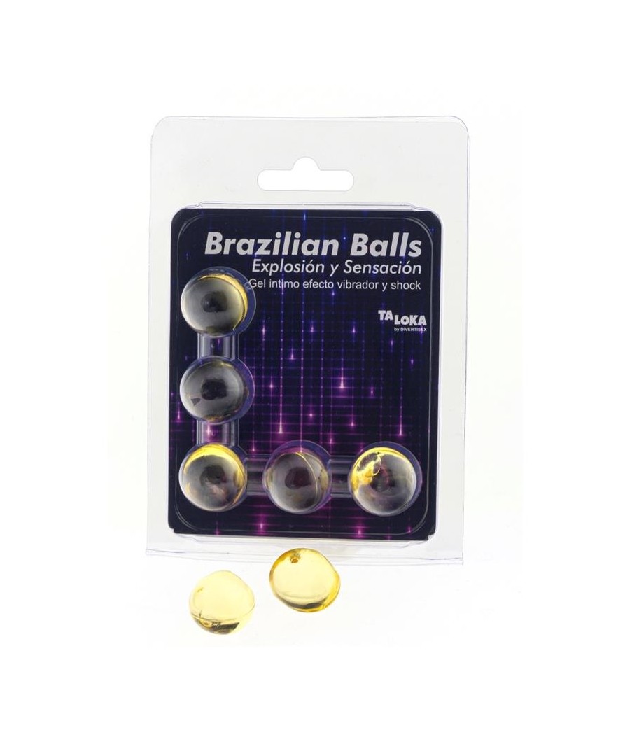 TengoQueProbarlo Set 5 Brazilian Balls Excitante Efecto Vibrador y Shock BRAZILIAN BALLS  Efecto Calor