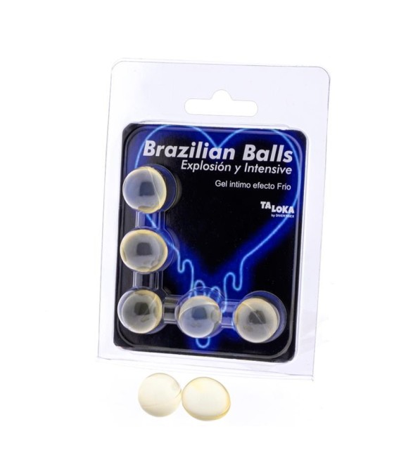 TengoQueProbarlo Set 5 Brazilian Balls Excitante Efecto Vibrante Fr?o BRAZILIAN BALLS  Efecto Frío