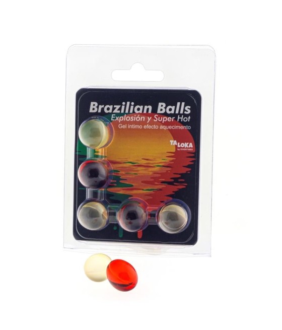 TengoQueProbarlo Set 5 Brazilian Balls Gel Efecto Supercalientamiento BRAZILIAN BALLS  Efecto Calor