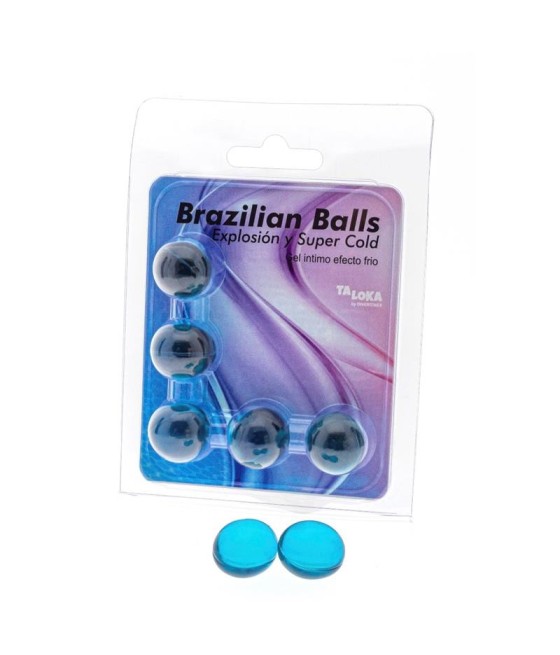 TengoQueProbarlo Set 5 Brazilian Balls Gel Excitante Efecto Fr?o BRAZILIAN BALLS  Efecto Frío