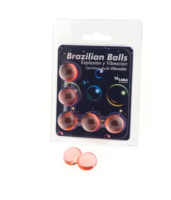 TengoQueProbarlo Set 5 Brazilian Balls Gel Excitante Efecto Vibracion BRAZILIAN BALLS  Efecto Calor
