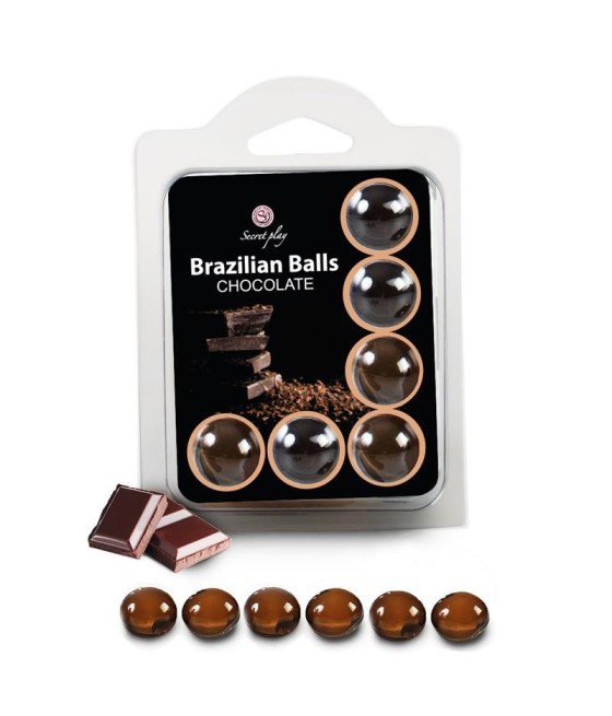 TengoQueProbarlo Brazilian Balls  Set 6  Chocolate SECRET PLAY  Aceite de Masajes