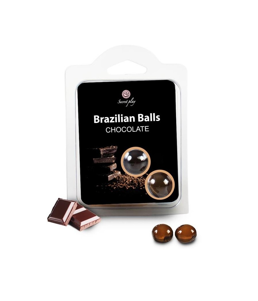 TengoQueProbarlo Set 2 Brazilian Balls Aroma a Chocolate SECRET PLAY  Aceite de Masajes