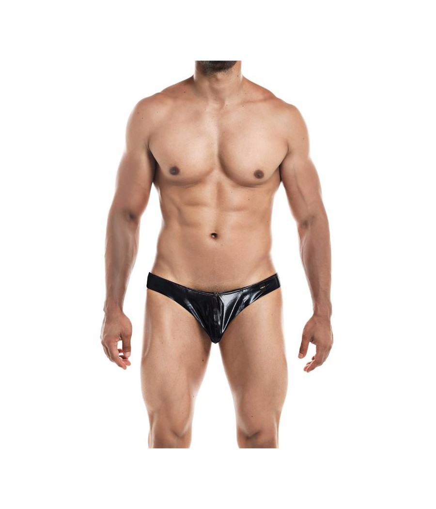 TengoQueProbarlo Slip Bikini de Corte Bajo Provocative Negro Skai CUT4MEN  Bañadores para Hombre