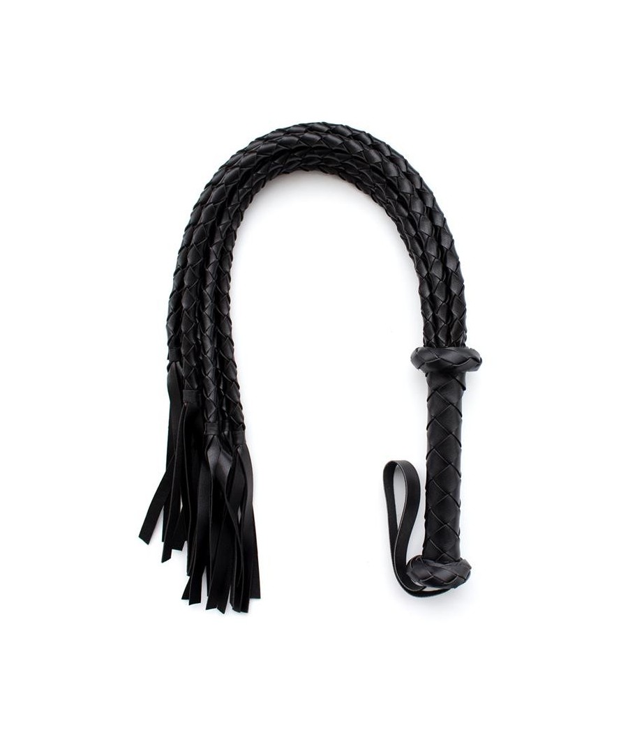 TengoQueProbarlo Flogger Trenzado 75 cm Negro LATETOBED BDSM LINE  Fustas, Floggers, Palas y Látigos