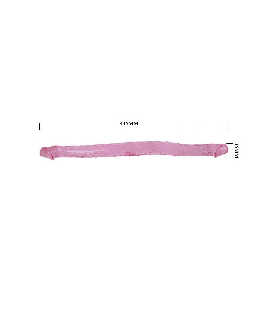 TengoQueProbarlo Dildo Doble Color Rosa 44 cm BAILE  Penes Realísticos