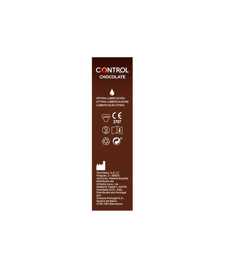 TengoQueProbarlo Preservativos Chocolate Addiction 12 unidades CONTROL  Anticonceptivos y Preservativos de Sabores