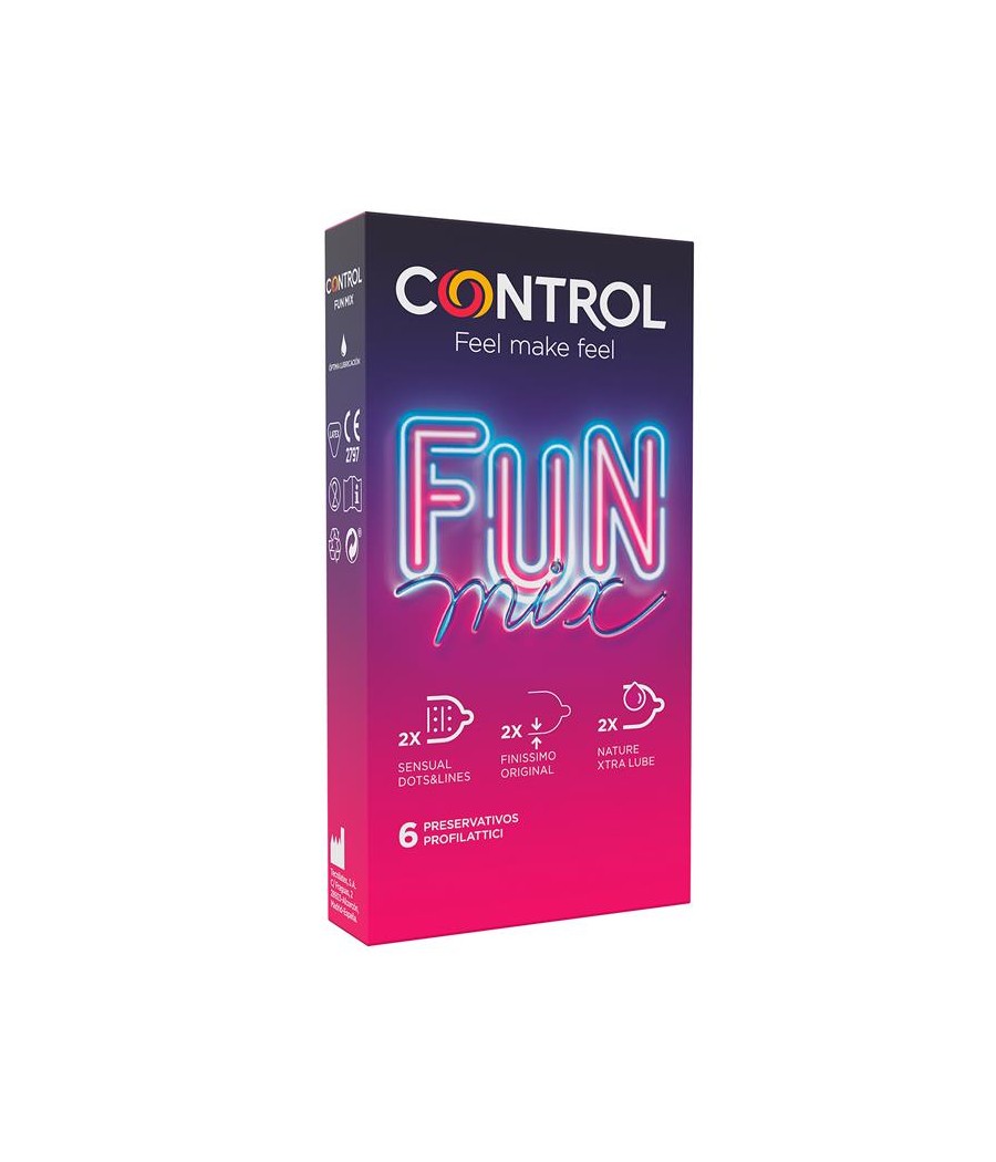 TengoQueProbarlo Preservativos Fun Mix 6 unidades CONTROL  Anticonceptivos y Preservativos Especiales
