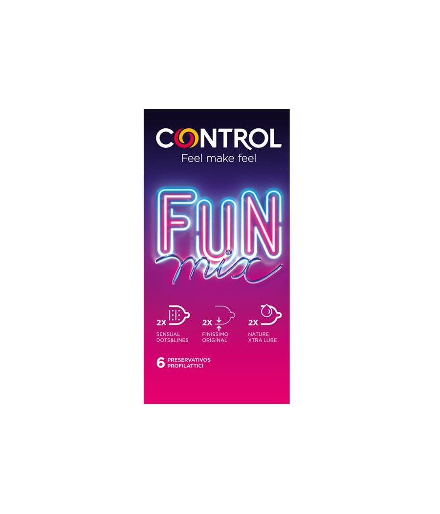 TengoQueProbarlo Preservativos Fun Mix 6 unidades CONTROL  Anticonceptivos y Preservativos Especiales