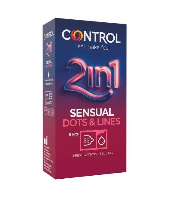 Preservativos Touch & Feel 2 en 1 - 6 unidades