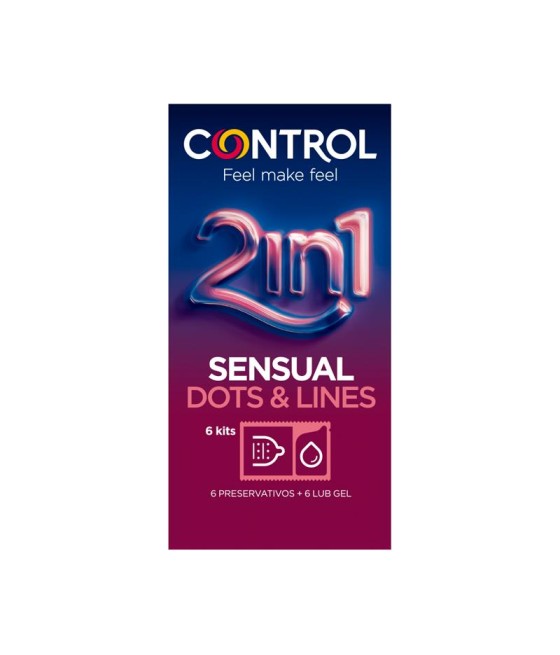 TengoQueProbarlo Preservativos Touch & Feel 2 en 1 - 6 unidades CONTROL  Anticonceptivos y Preservativos Especiales