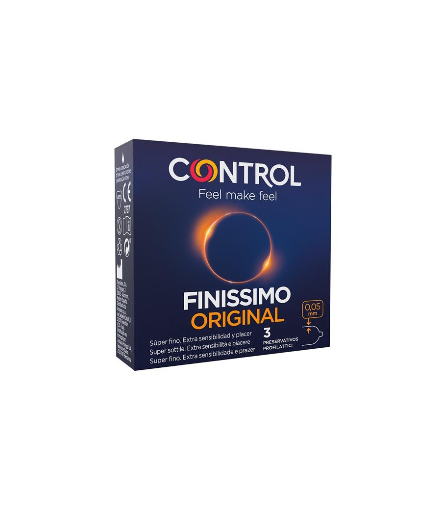 TengoQueProbarlo Preservativos Finissimo 3 unidades CONTROL  Anticonceptivos y Preservativos Especiales