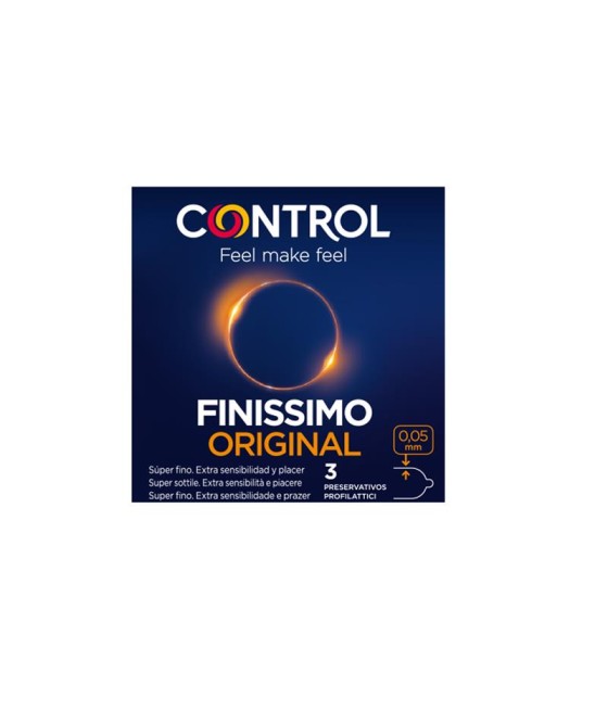 TengoQueProbarlo Preservativos Finissimo 3 unidades CONTROL  Anticonceptivos y Preservativos Especiales