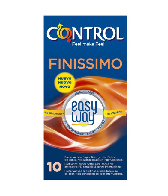 TengoQueProbarlo Preservativos Finissimo EasyWay 10 unidades CONTROL  Anticonceptivos y Preservativos Especiales