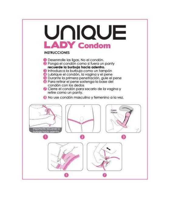 Preservativos Femeninos sin Látex 3 Unidades Lady Female