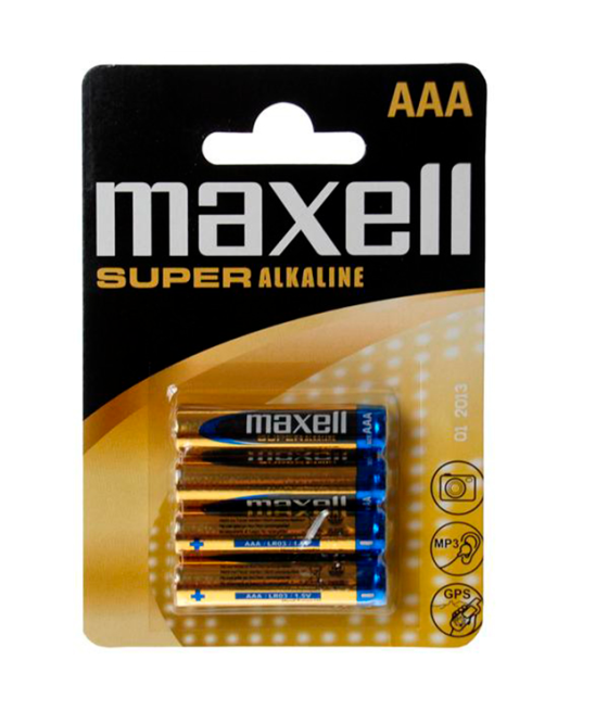 TengoQueProbarlo MAXELL PILA SUPER ALKALINE AAA LR03 BLISTER*4 MAXELL  Pilas y Cargadores