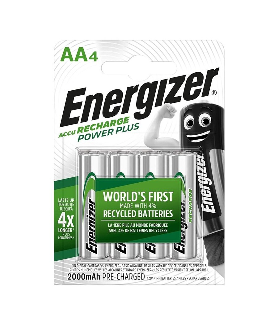 TengoQueProbarlo ENERGIZER - PILAS RECARGABLES AA4 BLISTER 4 ENERGIZER  Pilas y Cargadores
