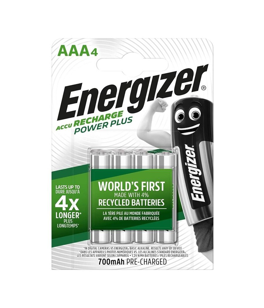 TengoQueProbarlo ENERGIZER - PILAS RECARGABLES AAA4 BLISTER 4 ENERGIZER  Pilas y Cargadores
