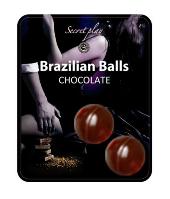 SECRETPLAY - BRAZILIAN BALLS  CHOCOLATE SET 2 BOLAS