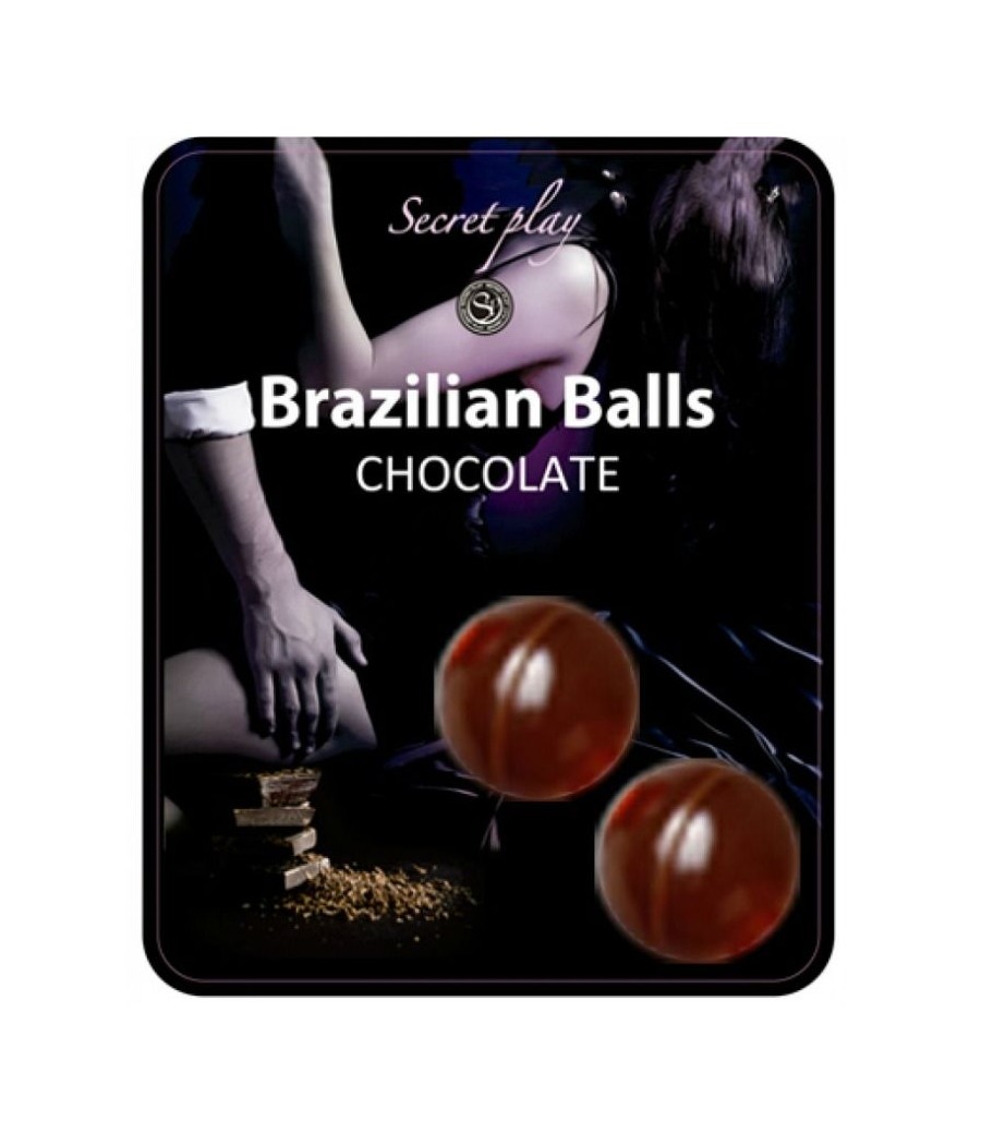 TengoQueProbarlo SECRETPLAY - BRAZILIAN BALLS  CHOCOLATE SET 2 BOLAS SECRETPLAY COSMETIC  Monodosis
