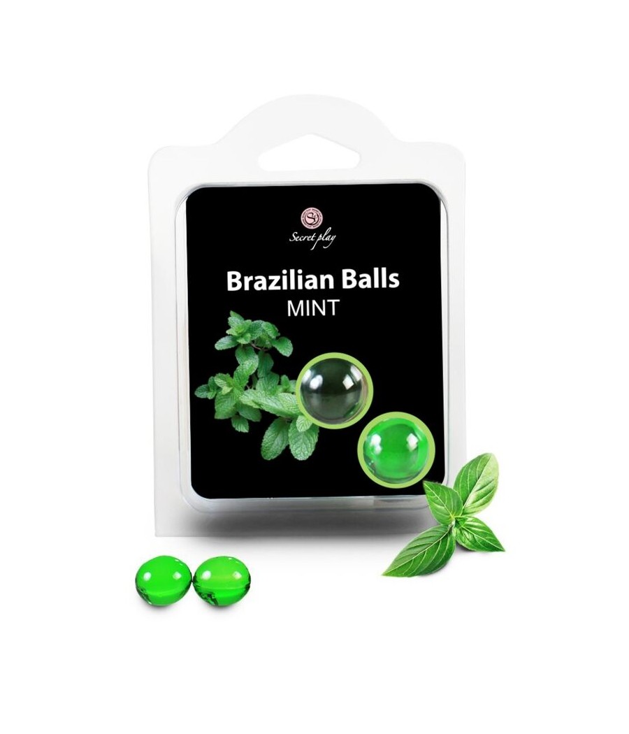 TengoQueProbarlo SECRETPLAY - BRAZILIAN BALLS  MENTA SET  2 BOLAS SECRETPLAY COSMETIC  Monodosis
