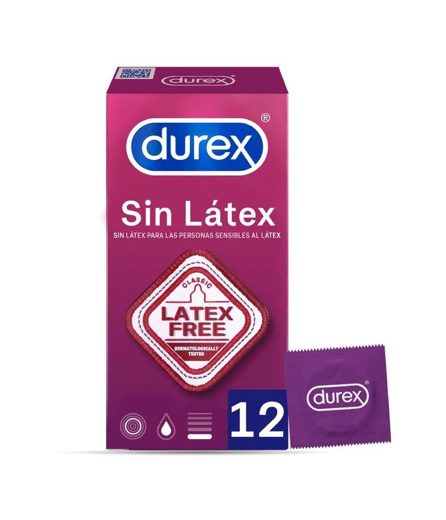 TengoQueProbarlo DUREX - PRESERVATIVOS SIN LATEX 12 UNIDADES DUREX CONDOMS  Anticonceptivos y Preservativos Especiales