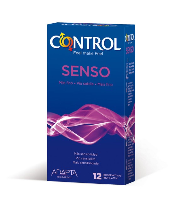 TengoQueProbarlo CONTROL - ADAPTA SENSO PRESERVATIVOS 12 UNIDADES CONTROL CONDOMS  Anticonceptivos y Preservativos Especiales