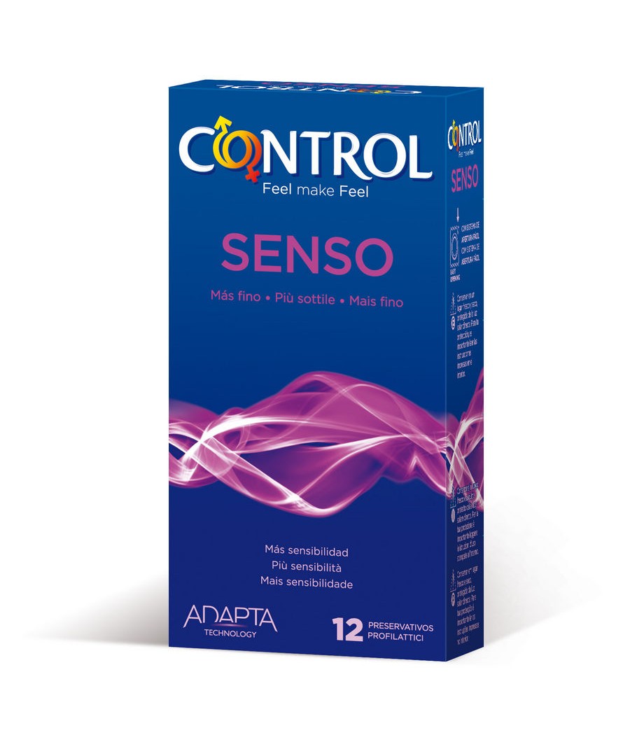 TengoQueProbarlo CONTROL - ADAPTA SENSO PRESERVATIVOS 12 UNIDADES CONTROL CONDOMS  Anticonceptivos y Preservativos Especiales