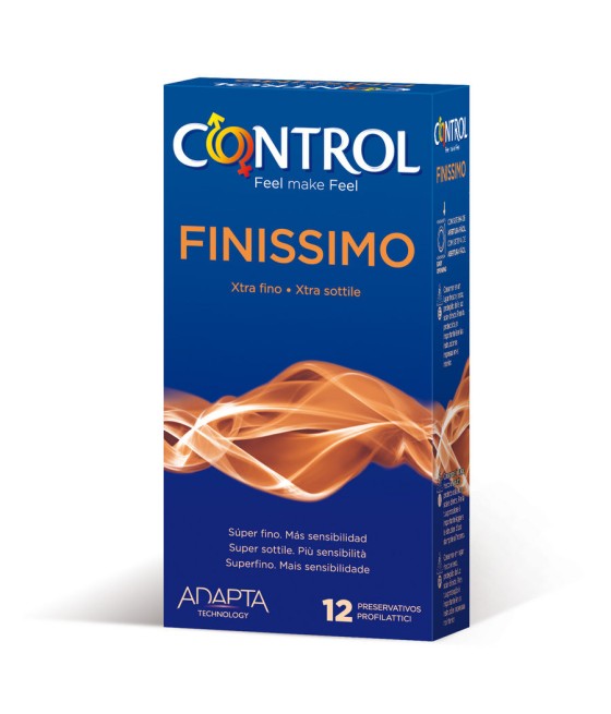 TengoQueProbarlo CONTROL - FINISSIMO PRESERVATIVOS 12 UNIDADES CONTROL CONDOMS  Anticonceptivos y Preservativos Especiales