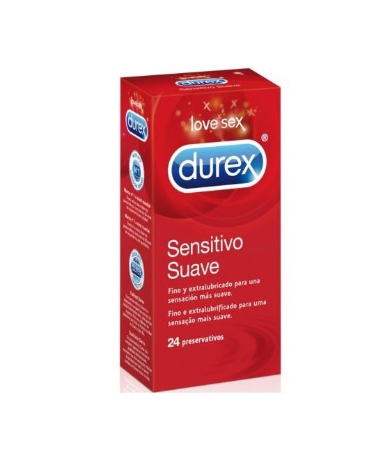 TengoQueProbarlo DUREX - SENSITIVO SUAVE 24 UNIDADES DUREX CONDOMS  Anticonceptivos y Preservativos Especiales