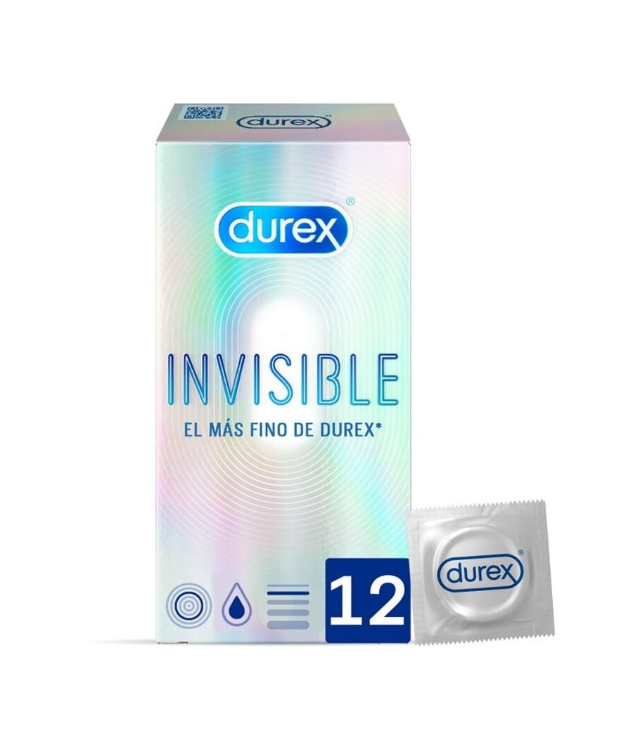 TengoQueProbarlo DUREX - INVISIBLE EXTRA FINO 12 UNIDADES DUREX CONDOMS  Anticonceptivos y Preservativos Especiales
