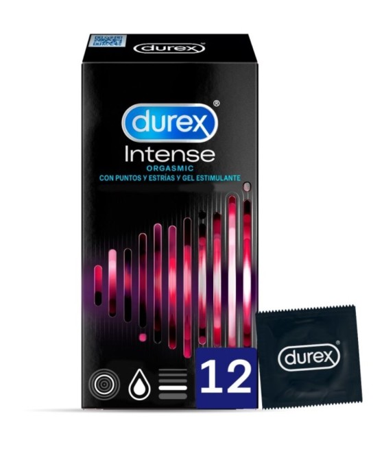 TengoQueProbarlo DUREX - INTENSE ORGASMIC 12 UNIDADES DUREX CONDOMS  Anticonceptivos y Preservativos Especiales