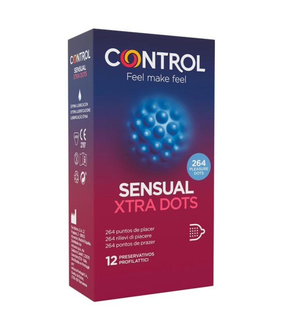 TengoQueProbarlo CONTROL - XTRA DOTS 12 UDS CONTROL CONDOMS  Anticonceptivos y Preservativos Especiales