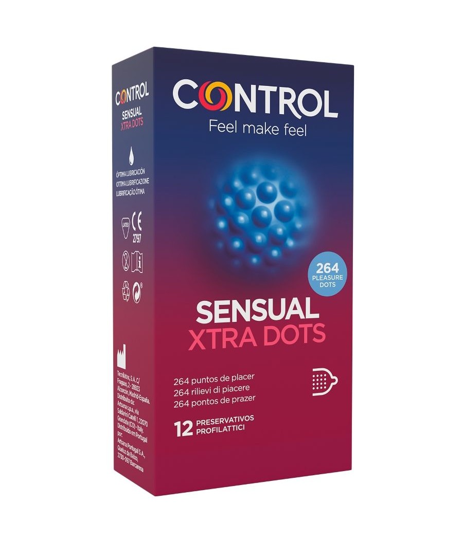 TengoQueProbarlo CONTROL - XTRA DOTS 12 UDS CONTROL CONDOMS  Anticonceptivos y Preservativos Especiales