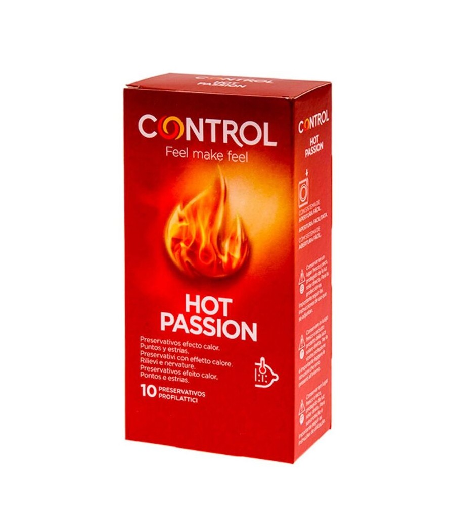 TengoQueProbarlo CONTROL - HOT PASSION PRESERVATIVOS EFECTO CALOR 10 UNIDADES CONTROL CONDOMS  Anticonceptivos y Preservativos E