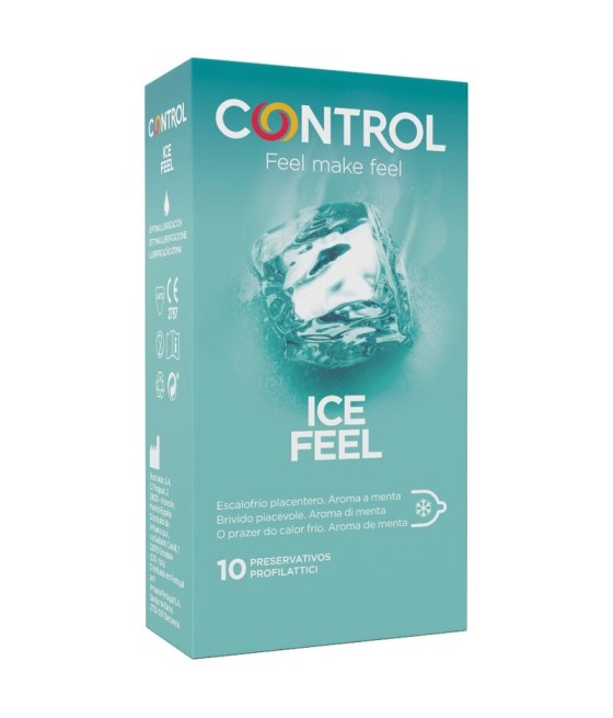 TengoQueProbarlo CONTROL - ICE FEEL PRESERVATIVOS EFECTO FRIO 10 UNIDADES CONTROL CONDOMS  Anticonceptivos y Preservativos Espec