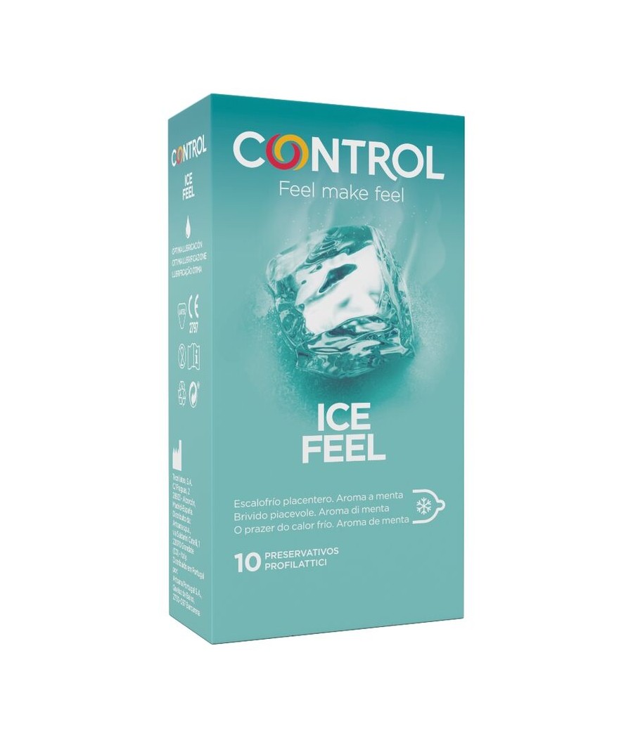 TengoQueProbarlo CONTROL - ICE FEEL PRESERVATIVOS EFECTO FRIO 10 UNIDADES CONTROL CONDOMS  Anticonceptivos y Preservativos Espec