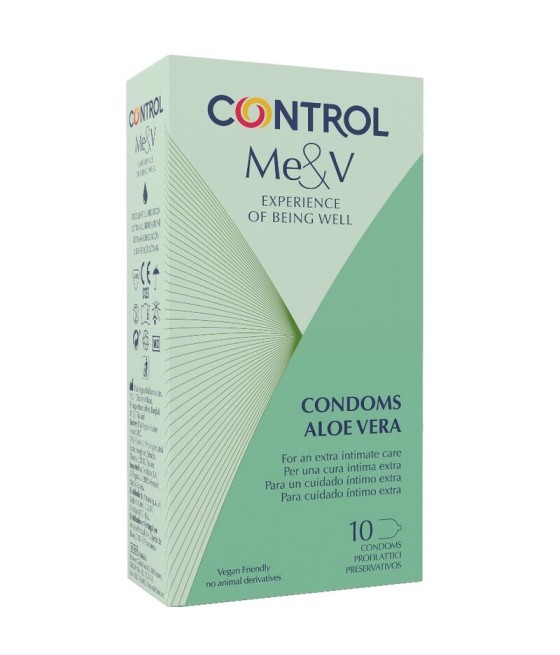 TengoQueProbarlo CONTROL - PRESERVATIVOS CON ALOE VERA 10 UNIDADES CONTROL CONDOMS  Anticonceptivos y Preservativos Especiales