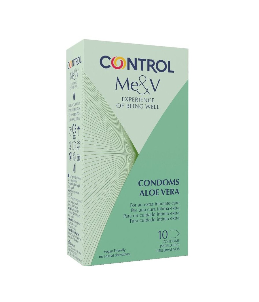 TengoQueProbarlo CONTROL - PRESERVATIVOS CON ALOE VERA 10 UNIDADES CONTROL CONDOMS  Anticonceptivos y Preservativos Especiales