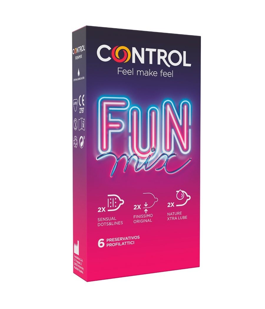 TengoQueProbarlo CONTROL - FEEL FUN MIX  6 UDS CONTROL CONDOMS  Anticonceptivos y Preservativos Especiales