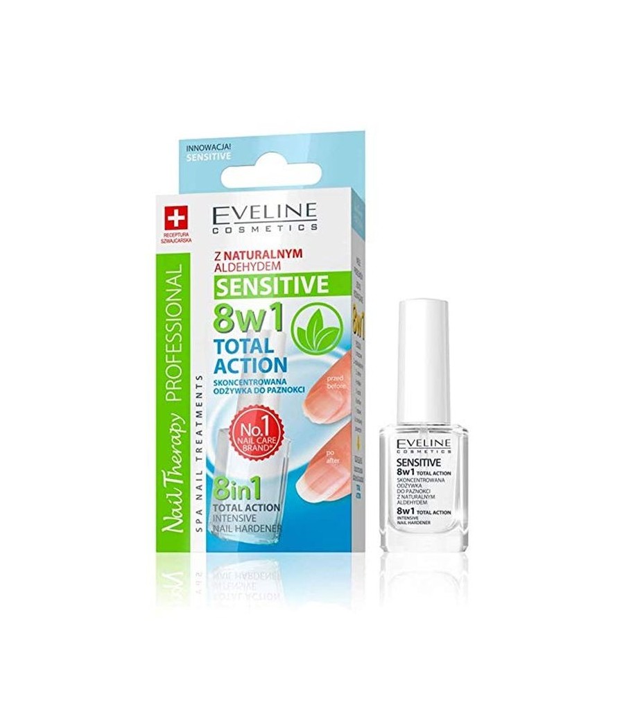 TengoQueProbarlo Eveline Nail Therapy Professional 8w1 Total Action Intensive EVELINE  Máscara de Pestañas