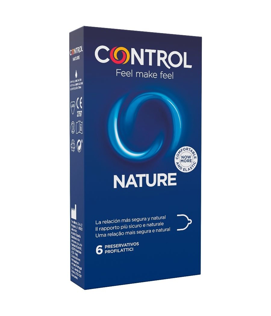 TengoQueProbarlo CONTROL - ADAPTA NATURE PRESERVATIVOS 6 UNIDADES CONTROL CONDOMS  Anticonceptivos y Preservativos Naturales