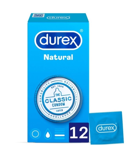 TengoQueProbarlo DUREX - NATURAL PLUS 12 UNIDADES DUREX CONDOMS  Anticonceptivos y Preservativos Naturales