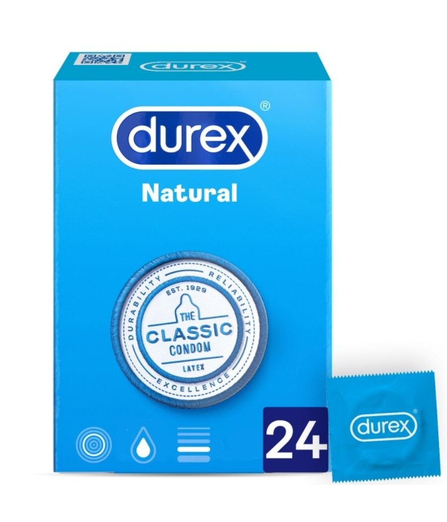 TengoQueProbarlo DUREX - NATURAL PLUS 24 UNIDADES DUREX CONDOMS  Anticonceptivos y Preservativos Naturales