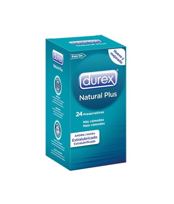 TengoQueProbarlo DUREX - NATURAL PLUS 24 UNIDADES DUREX CONDOMS  Anticonceptivos y Preservativos Naturales